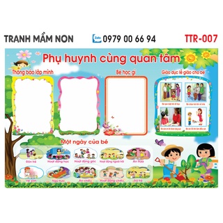Decal mầm non-GÓC TUYÊN TRUYÊN - 2 khổ lớn 127x80