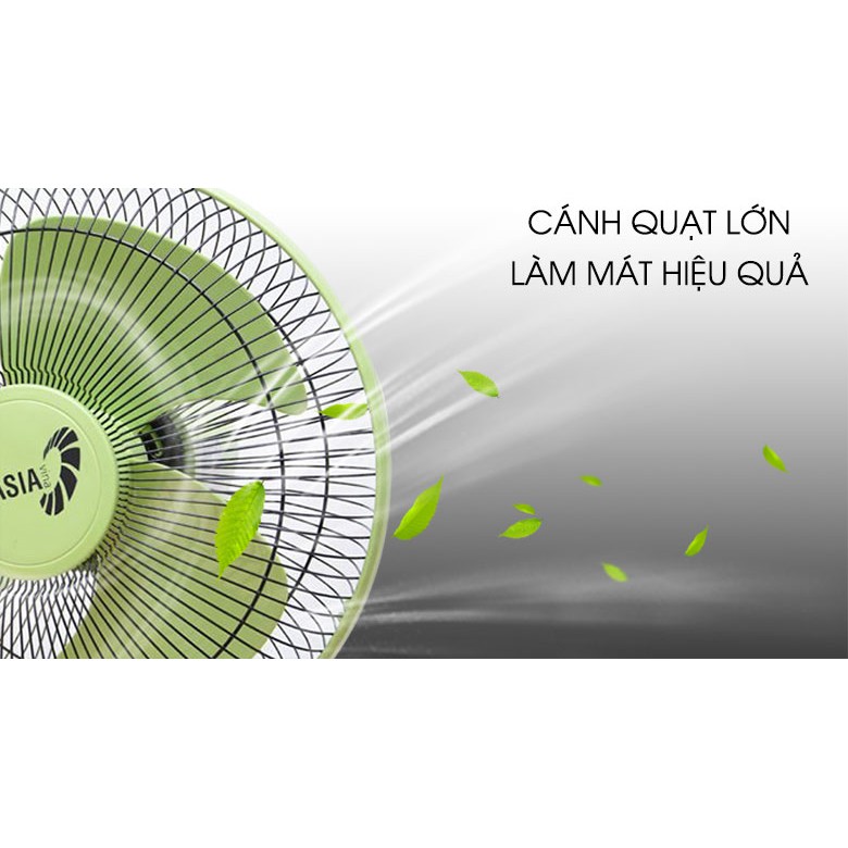 Quạt bàn Asia B12001 xanh lá (Mới 100% - Bảo hành chính hãng 24 tháng)