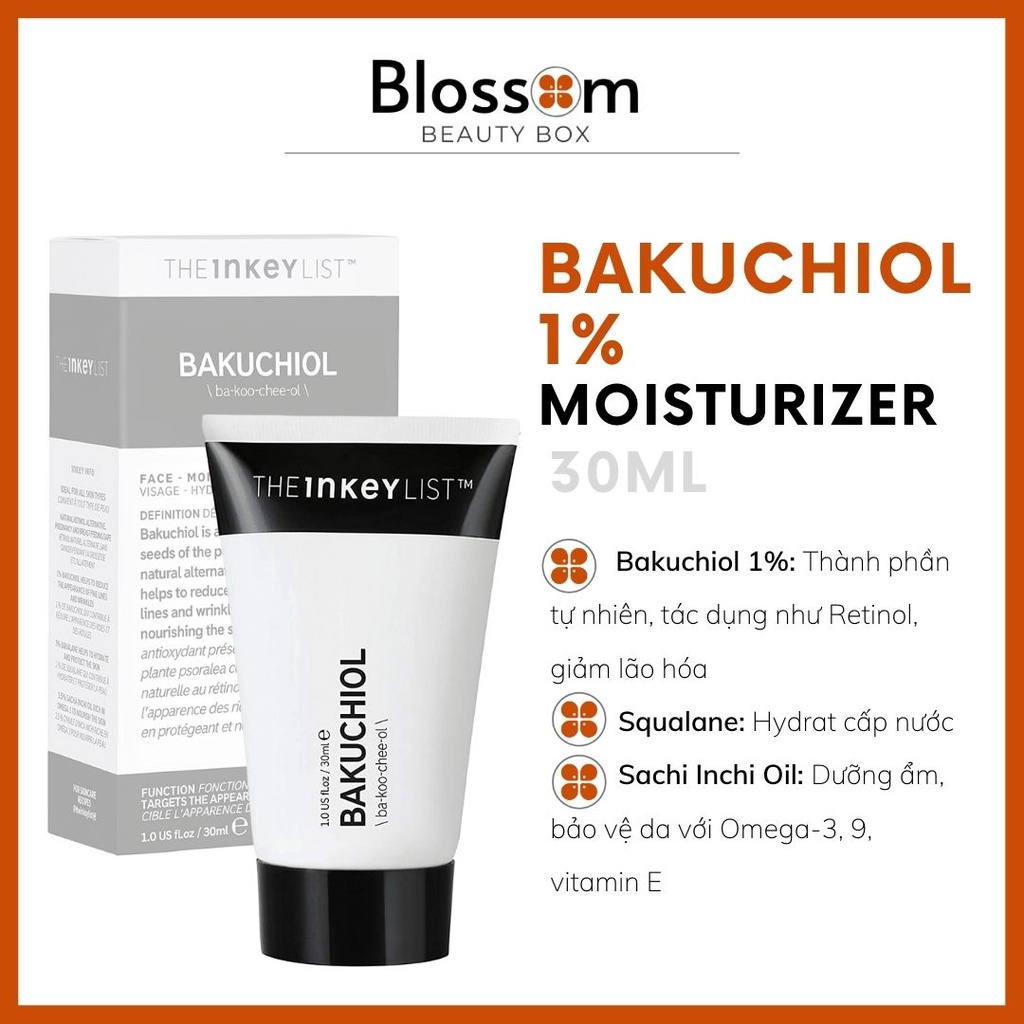 [Sephora US] Kem siêu dưỡng ẩm Bakuchiol THE INKEY LIST