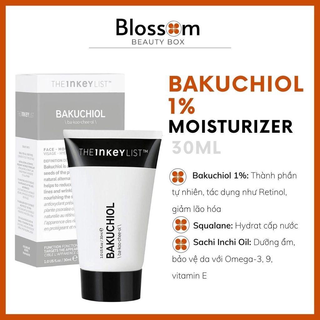 [Sephora US] Kem siêu dưỡng ẩm Bakuchiol THE INKEY LIST