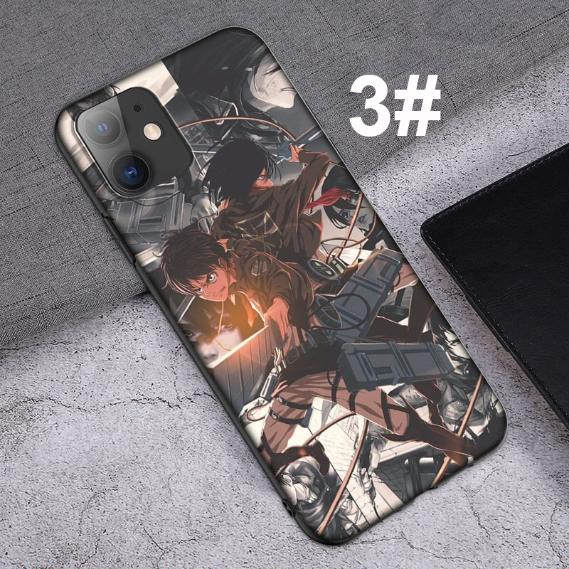 iPhone XR X Xs Max 7 8 6s 6 Plus 7+ 8+ 5 5s SE 2020 Casing Soft Case 6SF Attack on Titan Anime mobile phone case