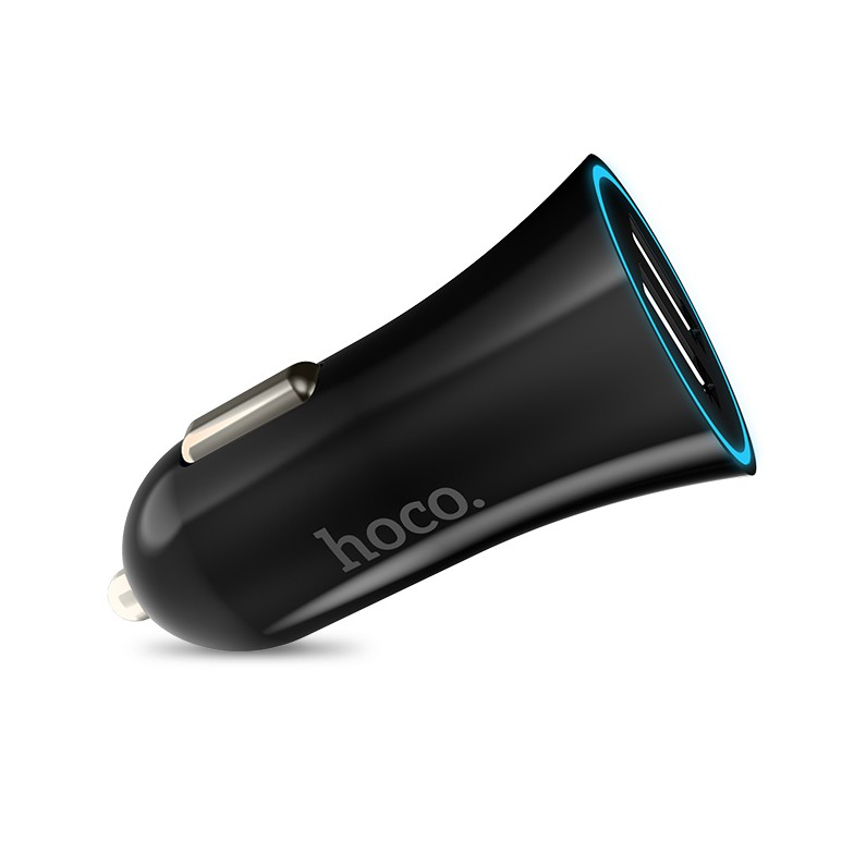 Tẩu Sạc xe hơi HOCO UC204 2 cổng USB Dành cho điện thoại iPhone iP Huawei Samsung Oppo Realme giá rẻ đẹp bền