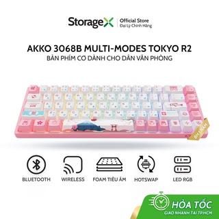[Chính Hãng] Bàn phím cơ AKKO 3061 World Tour Tokyo R2 RGB (Gateron switch) , gõ êm , tối ưu hiệu suất