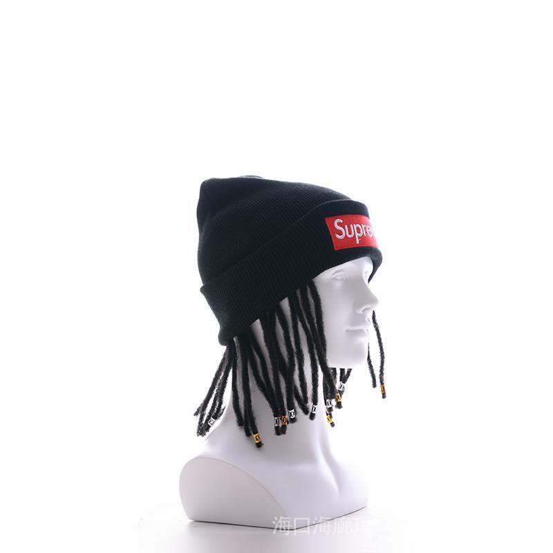 Mũ Lưỡi Vịt Đính Tóc Giả Phong Cách Hip-Hop Dành Cho Nam Nữ