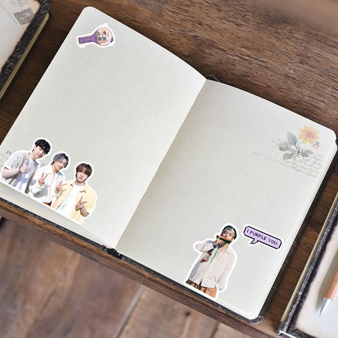 Bộ 100 Hình Dán Trang Trí Hình Nhóm Nhạc BTS Đẹp Mắt