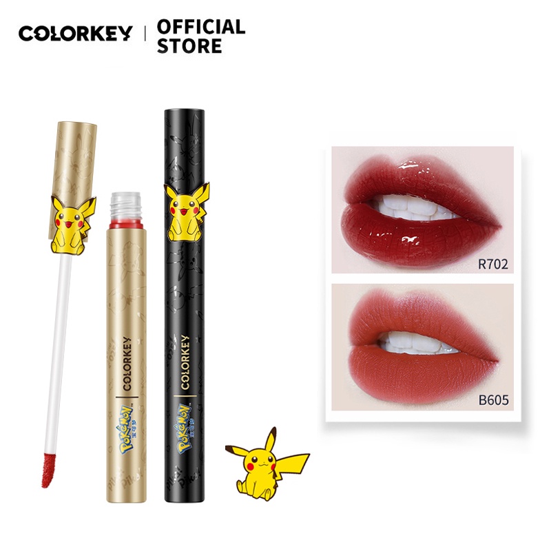 Colorkey X Pokemon Lip Gloss Velvet Soft Moisturized Texture 1.7g
