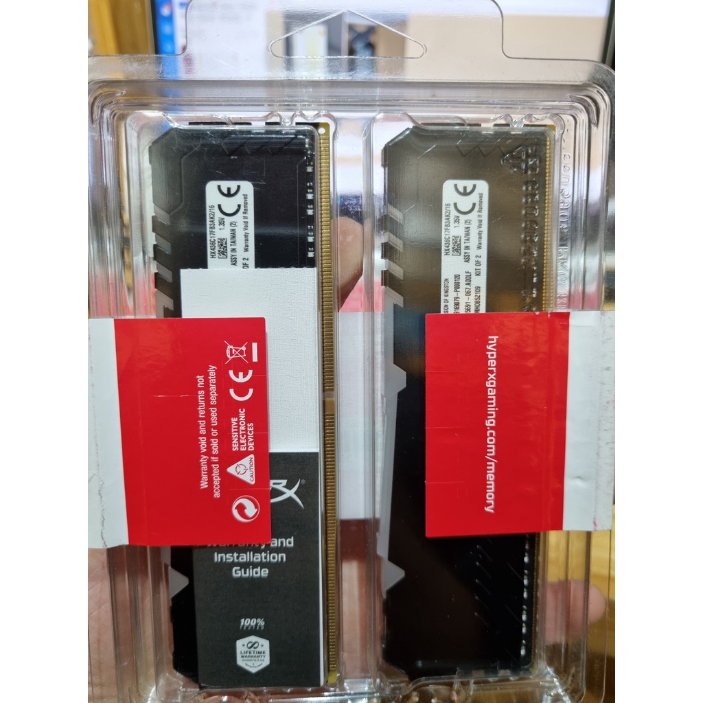 RAM PC 16GB / 32GB Kingston DDR4 Bus 3600MHz HyperX Fury RGB C17 (Bộ KIT 2 Thanh)