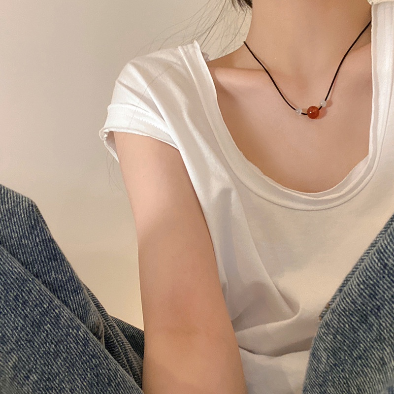 Dây Chuyền Mã Não Đỏ Phong Cách Mới Năm 2022