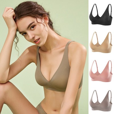 Áo ngực FINETOO dây áo ren có đệm mềm không gọng giấu đường may cho nữ