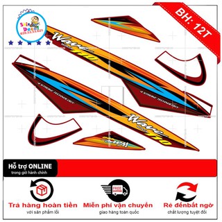 [SHIN DECAL] Tem xe wave nhỏ đời đầu 110 dán xe đỏ