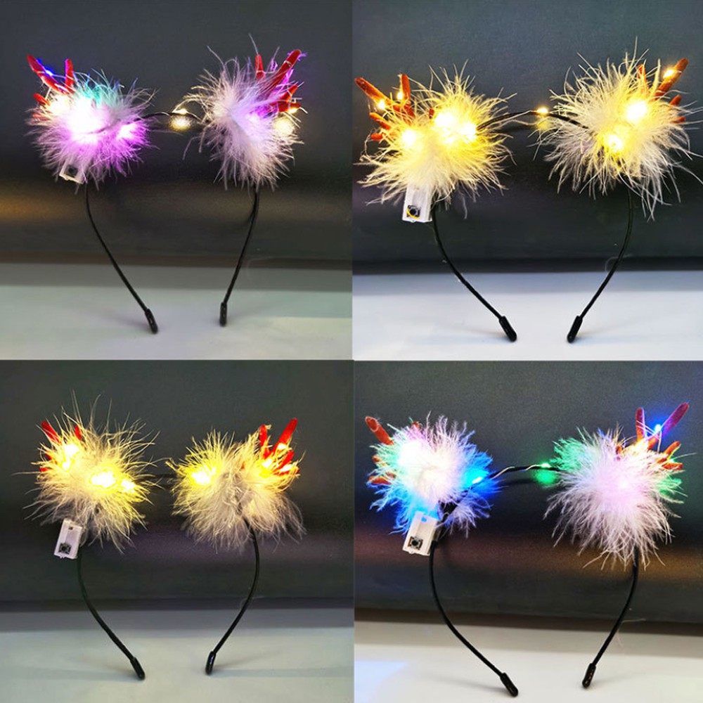 [HOT] Băng đô Tuần Lộc Đèn Led