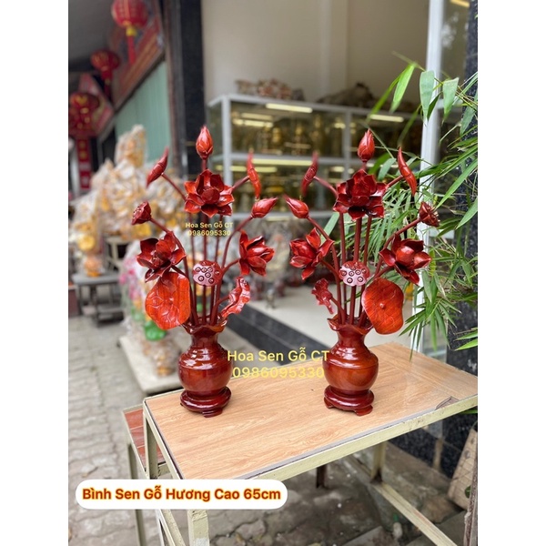 Hoa Sen Gỗ Hương size trung