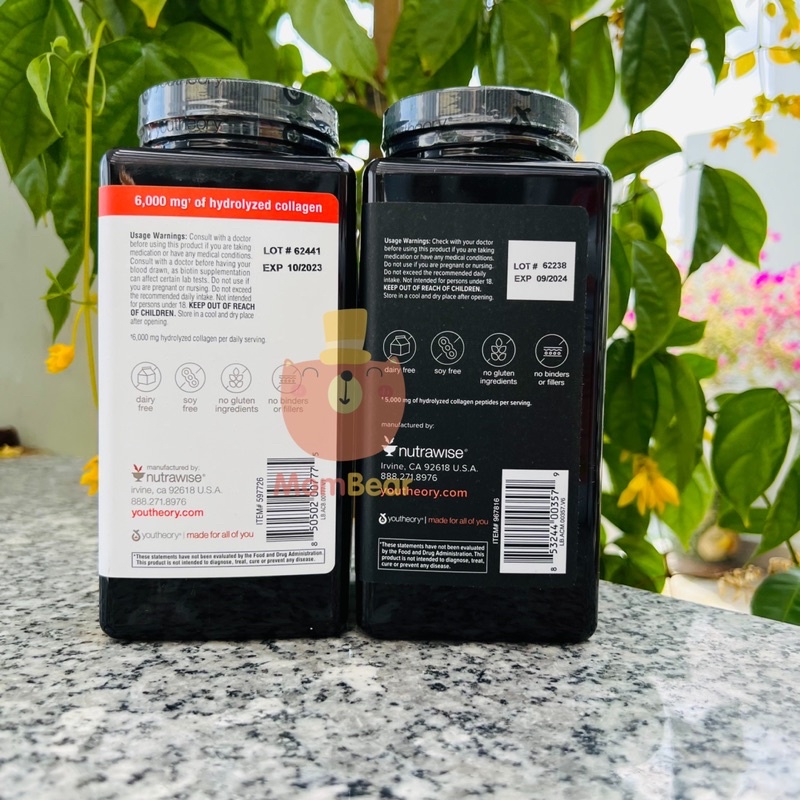 390 Viên uống đẹp da COLLAGEN YOUTHEORY Nam & Nữ - Mỹ