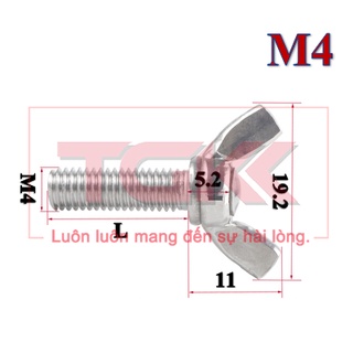 Bulong tai hồng mạ kẽm M4