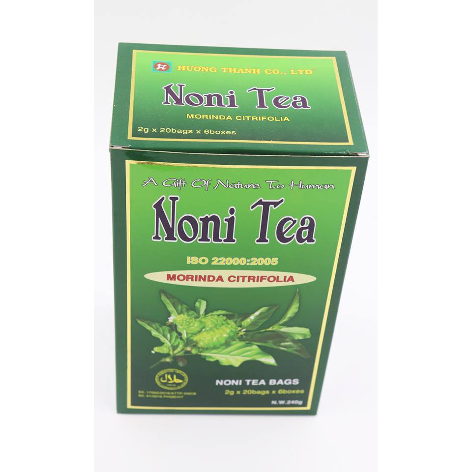 Trà nhàu Hương Thanh Noni Tea hộp to 60 gói 240g | BigBuy360 - bigbuy360.vn