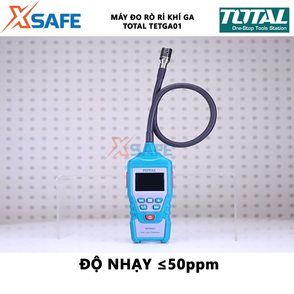 Máy đo rò rỉ khí gas kỹ thuật số Total TETGA01 | thiết bị phát hiện rò khí gas, phạm vi 0 ~ 9999ppm (metan) - chính hãng