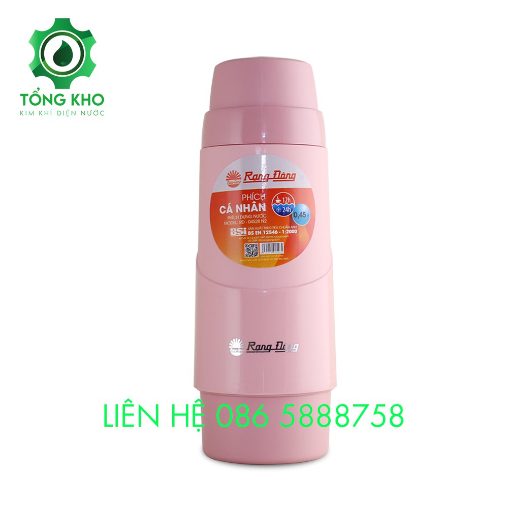 Phích đựng nước giữ nóng/lạnh 0.45 lít Rạng Đông - Tổng kho kim khí điện nước RD 04528N2