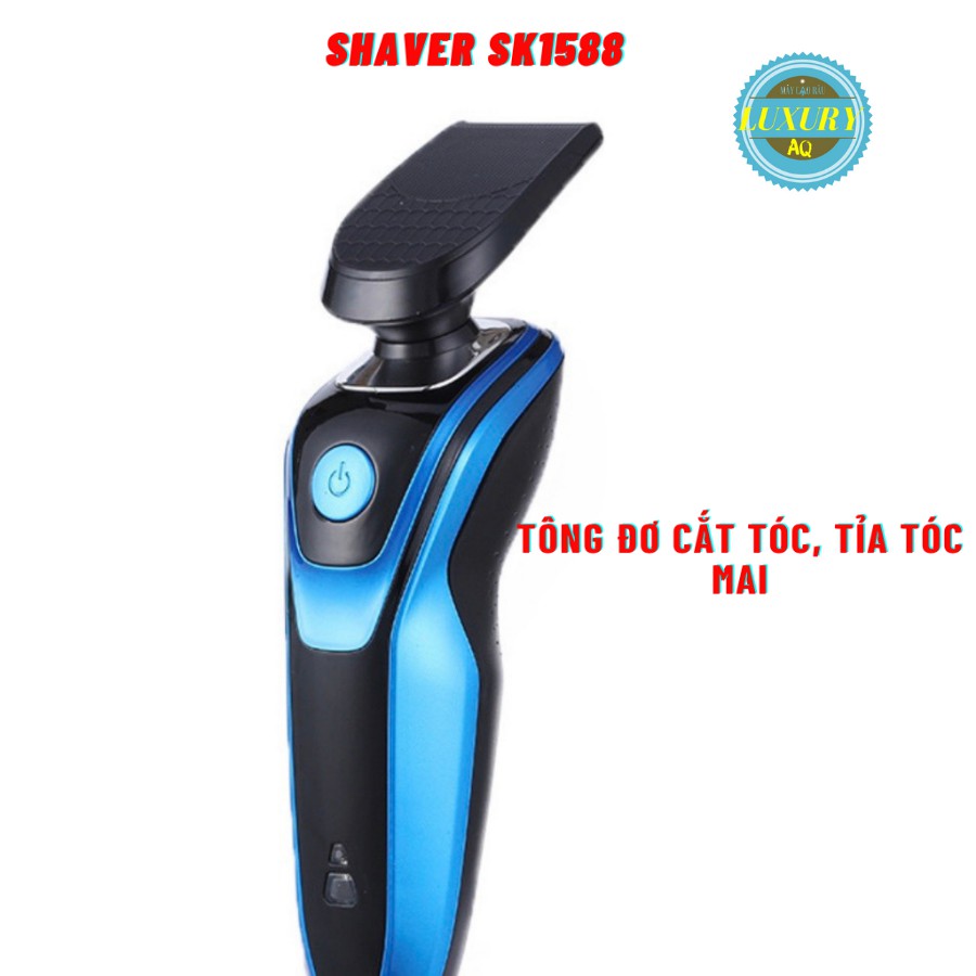 MÁY CẠO RÂU THÔNG MINH ĐA CHỨC NĂNG CAO CẤP SHAVER SK1588 (chính hãng phân phối, bảo hành 12 tháng)