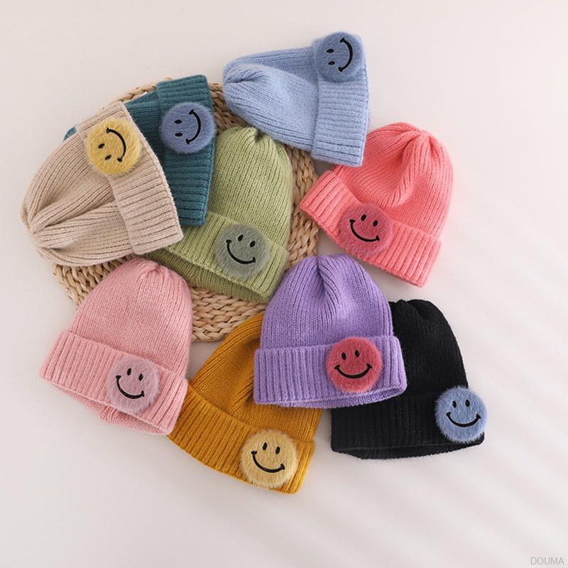 Mũ beanie co giãn màu sắc kẹo ngọt dễ thương cho bé