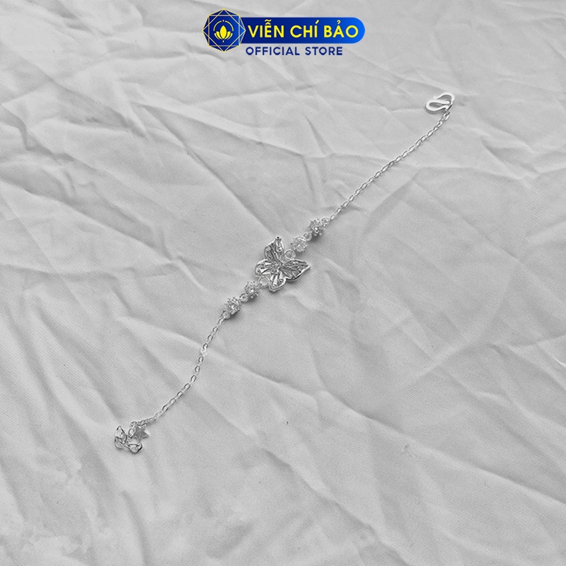 Lắc tay bạc nữ Butterfly Wing đính đá chất liệu bạc s925 thời trang phụ kiện trang sức nữ Viễn Chí Bảo L400245