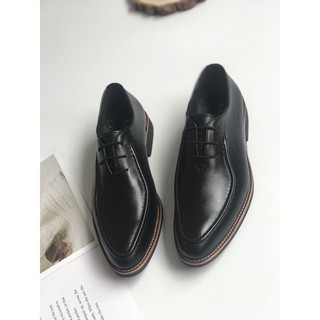 Giày Lười Nam Da Bò Thời Trang Trẻ - Màu Đen