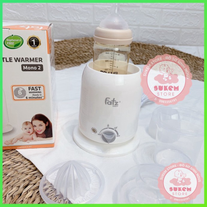 Máy Hâm Sữa Cho Bé/ Máy Hâm Sữa FATZ 4 Chức Năng FB3002SL [Hàng Chính Hãng, BH 12 Tháng]