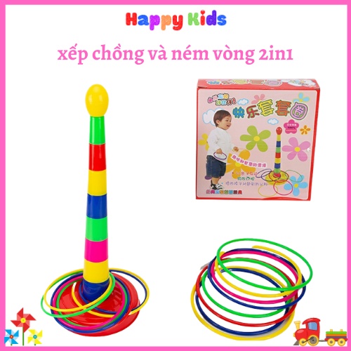Ném vòng cổ chai xếp chồng ném vòng