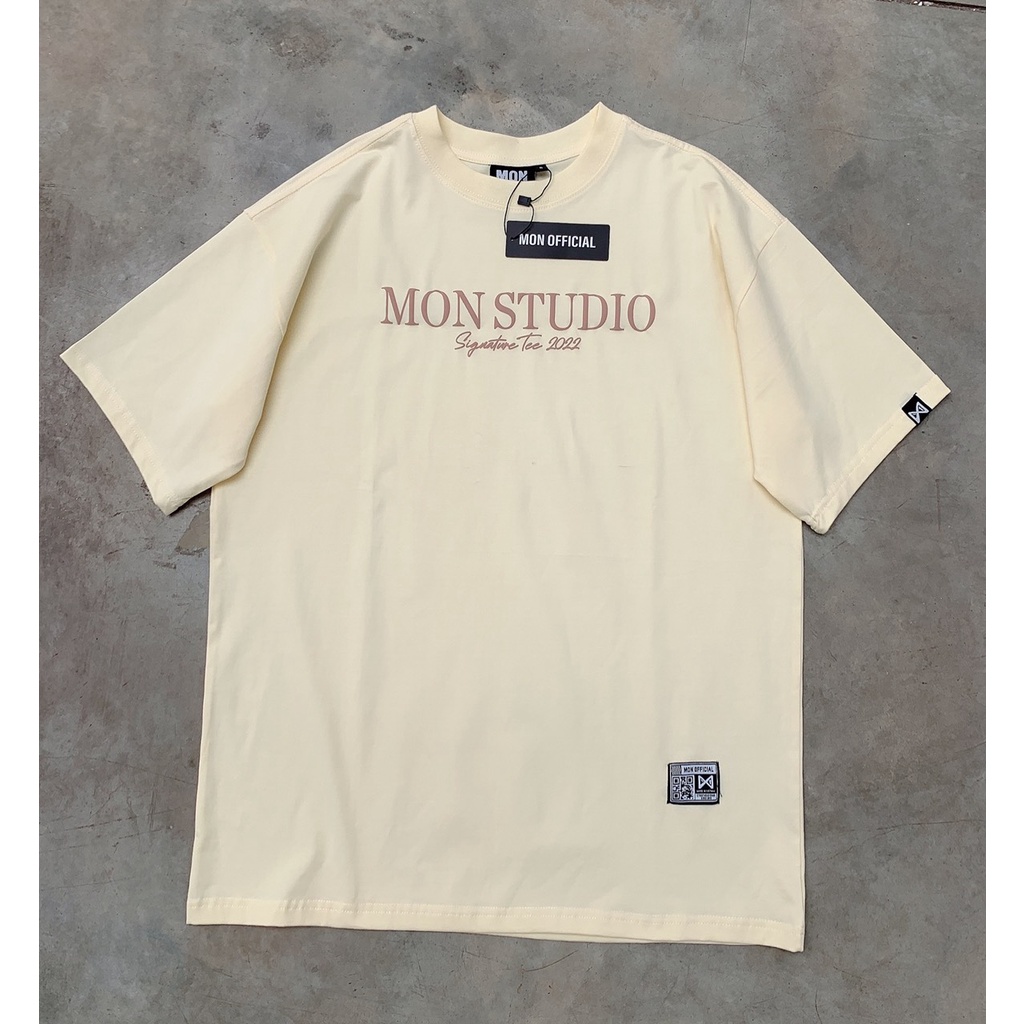 SS12 Áo thun nam nữ cotton 4 chiều mềm mát basic tee MON STUDIO có size | BigBuy360 - bigbuy360.vn
