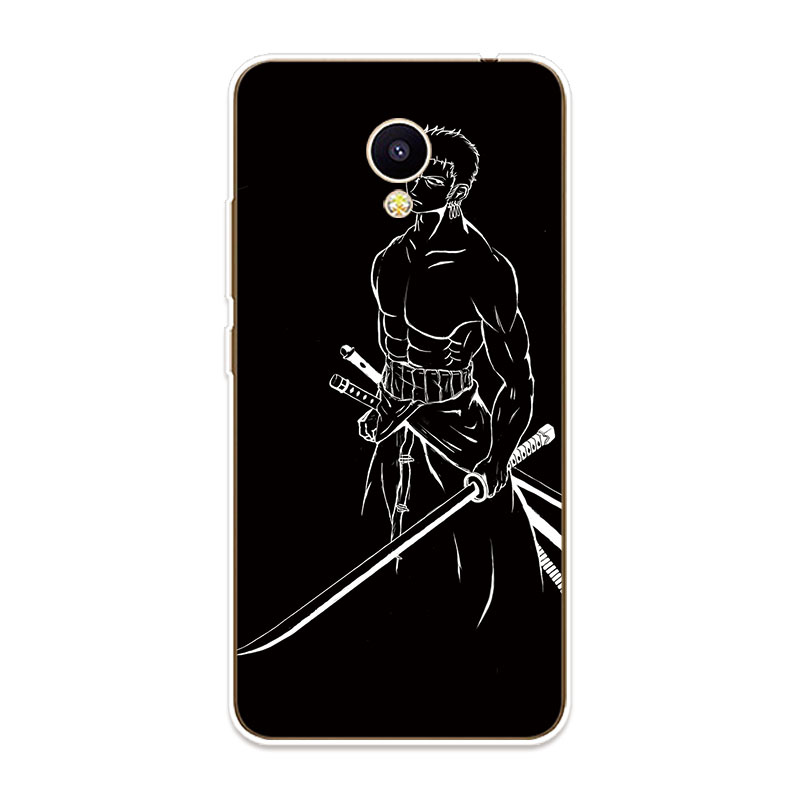 Ốp lưng TPU mềm Meizu M5C M5S M6S M6T U10 U20 One Piece Black hoa văn