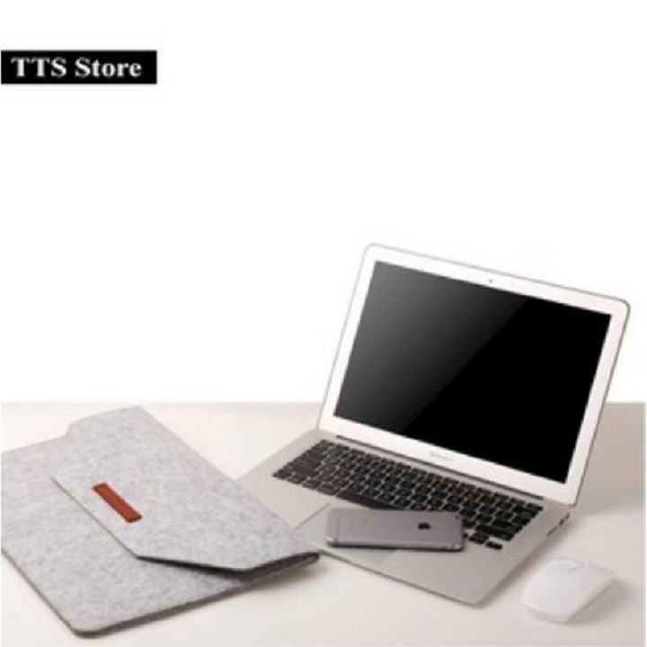 Túi chống sốc Nỉ Macbook 13.3 inch M2 (Xám)