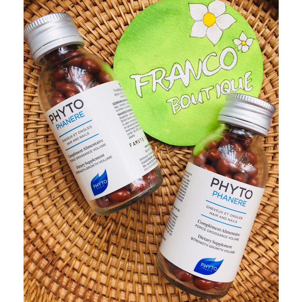 Viên hỗ trợ mọc tóc Phyto Pháp - hộp 120v Phytophanere