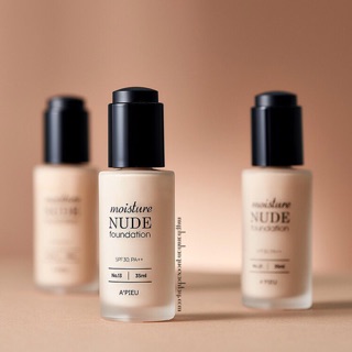 A’Pieu Moisture Nude Foundation - kem nền mỏng mịn Apieu