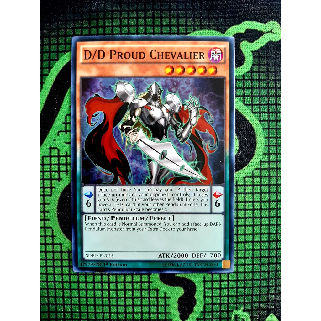 Thẻ Bài Mint90 Yugioh Pen D/D Proud Chevalier - SDPD-EN015 - Common