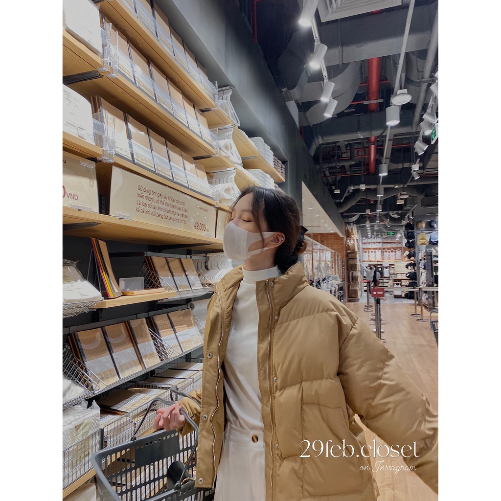 [Ảnh thật/Video] Áo khoác phao béo cổ dựng dáng lửng - 29feb.closet | BigBuy360 - bigbuy360.vn