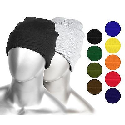 Nón len màu trơn giúp giữ ấm đầu cho nam và nữ