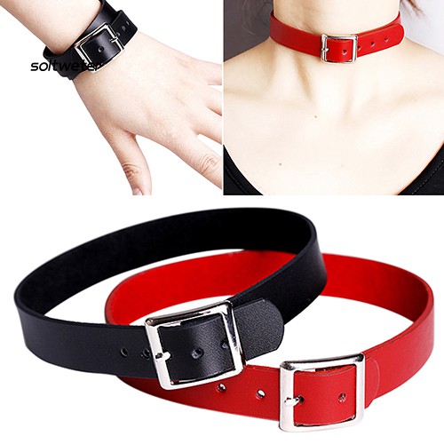 Vòng Cổ Choker Giả Da Phong Cách Cá Tính Dành Cho Nữ