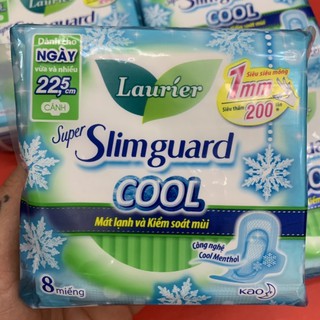 Băng vệ sinh Laurier Slimguard cool 8 miếng combo 4 gói