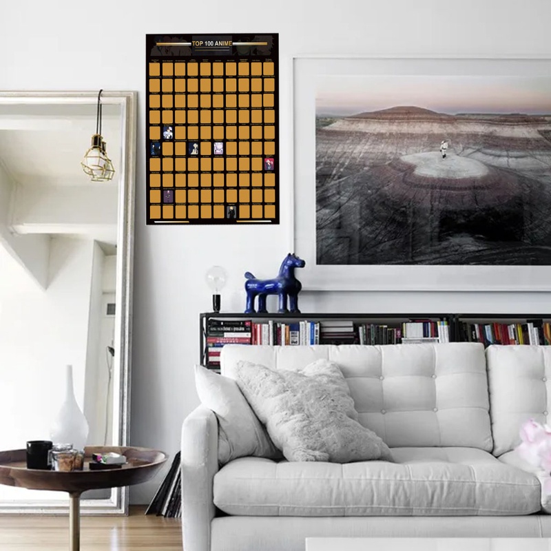Set 100 Tấm Poster Treo Tường In Hình Nhân Vật Phim Hoạt Hình Anime