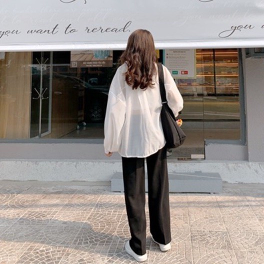 Quần vải ống suông dài lưng cao nữ | BigBuy360 - bigbuy360.vn