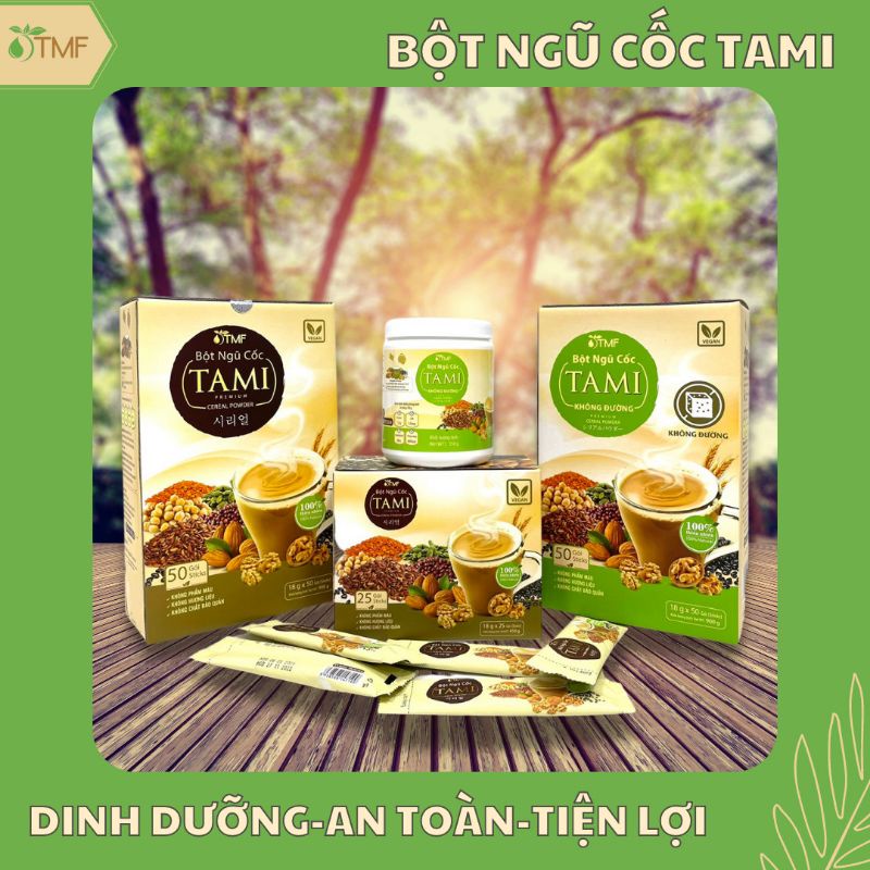 BỘT NGŨ CỐC TAMI 900GR - LÁ TÍA TÔ