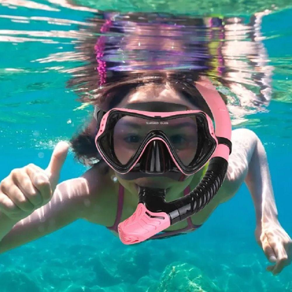 Bộ Mặt Nạ Lặn Chuyên Nghiệp Unisex Chống Sương Mù Kèm Ống Thở