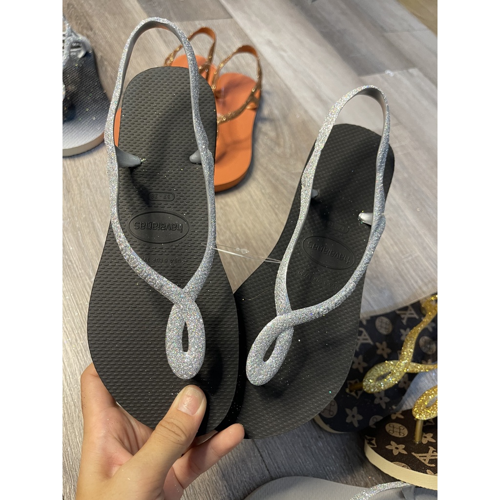 Dép nữ Xăng đan Havaianas nhủ kim tuyến