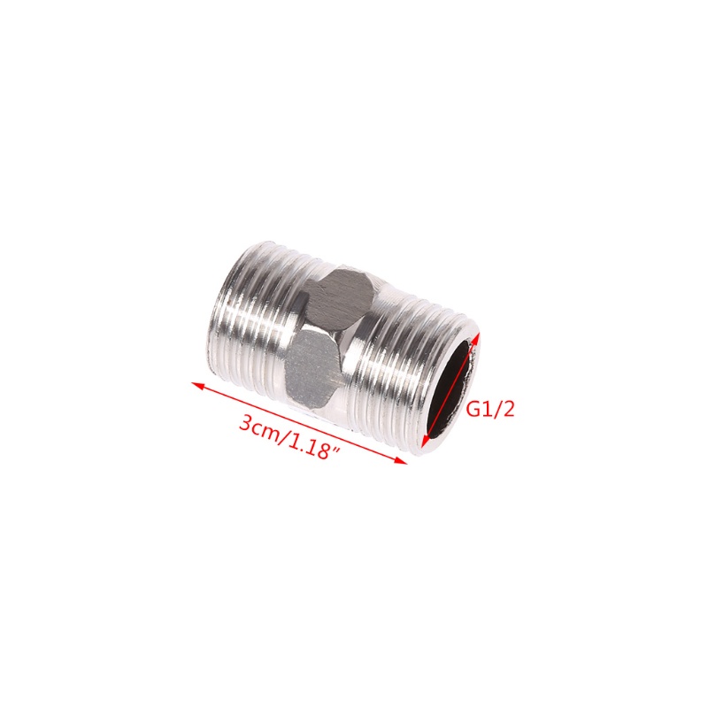 Núm Vú Lục Giác Bằng Thép Không Gỉ SS304 NPT 1 / 2 &quot;Male x 1 / 2&quot; Male