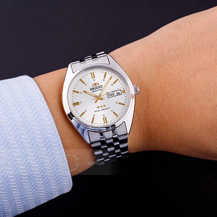 Đồng hồ nam kim loại Orient RA-AB0E10S19B , chính hãng full box , automatic , chống nước