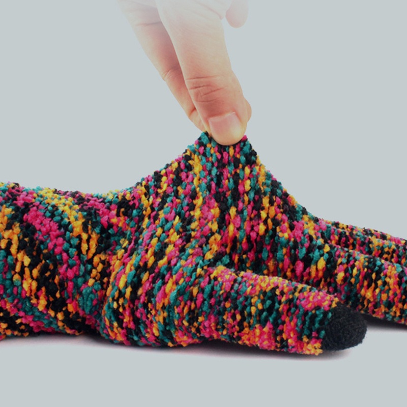Wmmb Găng Tay Dệt Kim Vải Chenille Co Giãn Nhuộm Màu Giữ Ấm Mùa Thu Đông Có Thể Chạm Màn Hình Cảm Ứ