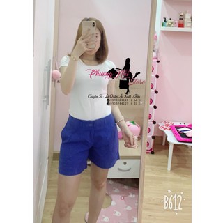 QUẦN SHORTS LINEN MÀU ĐEN