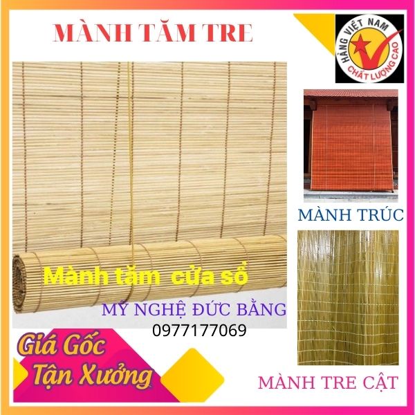 Mành tre trang trí Tết  rộng  50cm,60cm x1m cắt dài  mành rèm deco chụp hình mành tăm thả trần