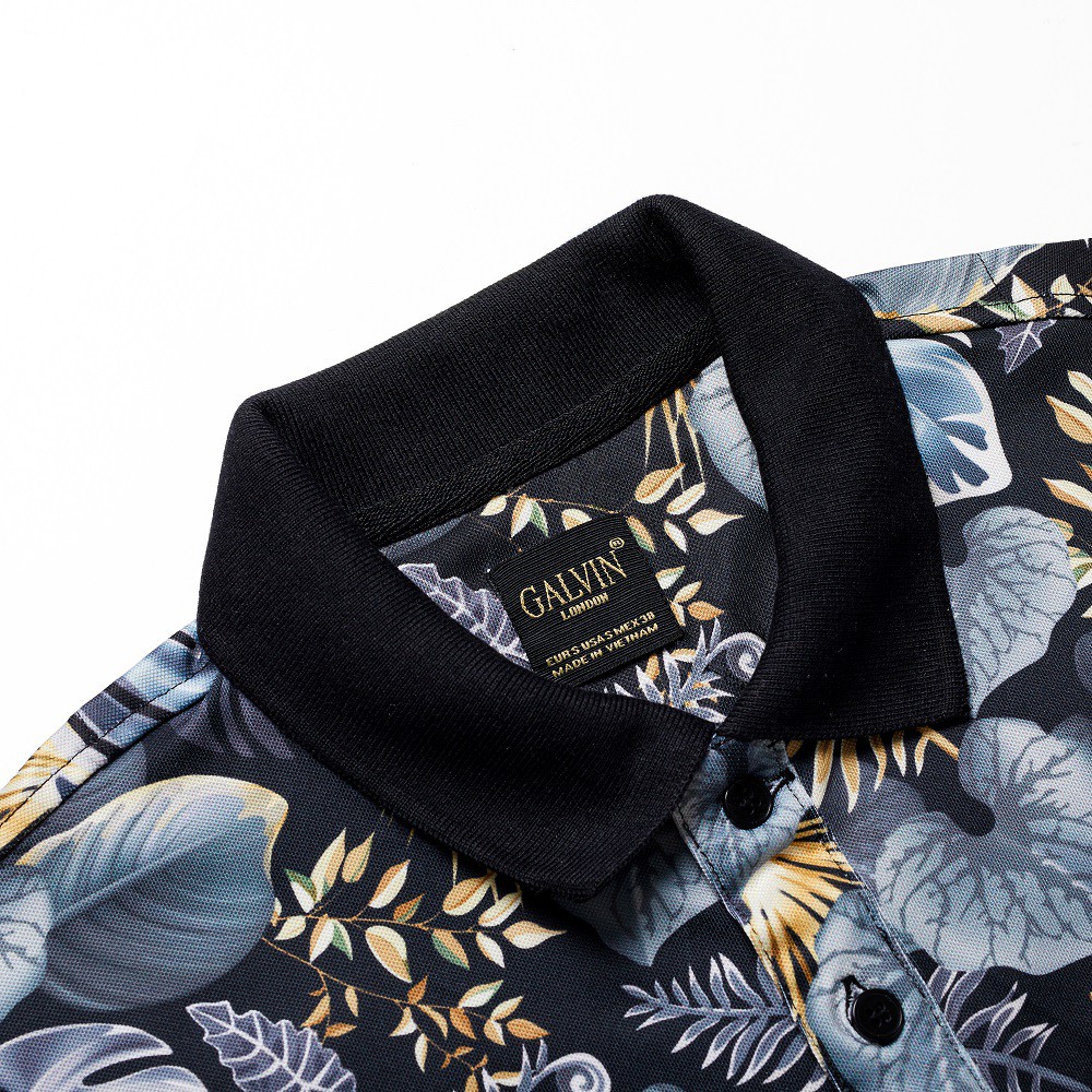 Áo thun Polo Galvin họa tiết mùa hè 2021 chất cotton co giãn nhẹ PLGV50-2 - Leo vatino | BigBuy360 - bigbuy360.vn