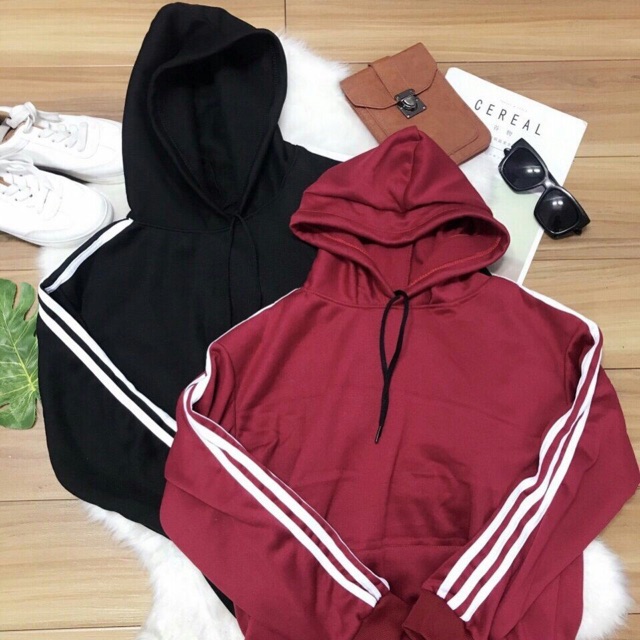 Áo khoác hoodie nỉ sọc | BigBuy360 - bigbuy360.vn