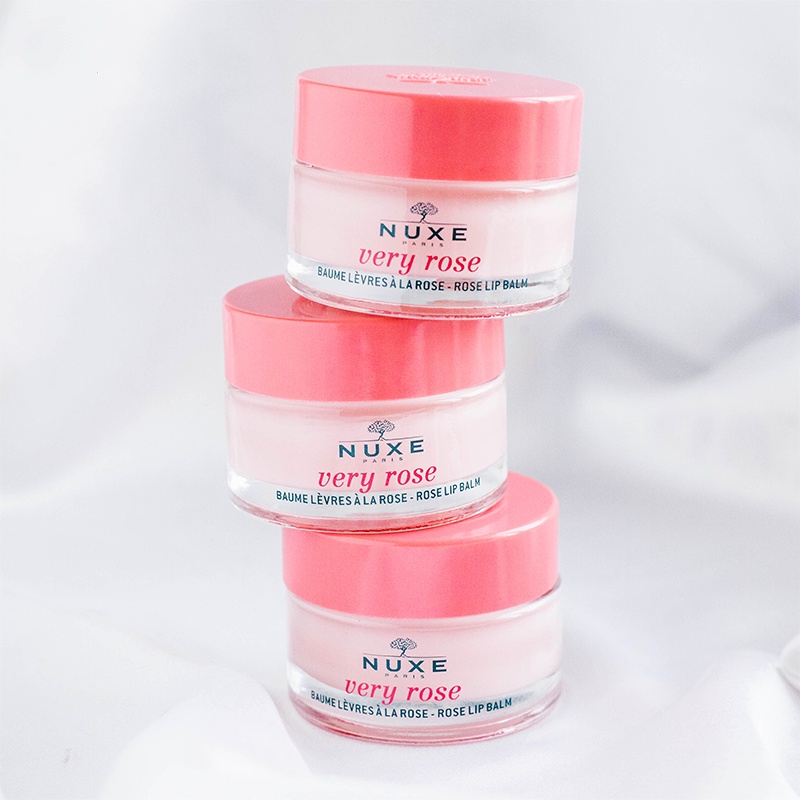 Nuxe Hydrating Lip Balm Very Rose - Hũ Dưỡng Môi Tinh Chất Hoa Hồng 15g